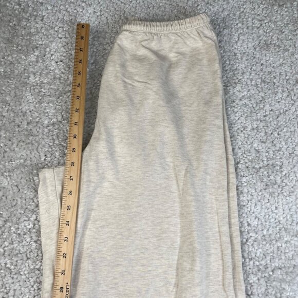 Aerie Offline OTT Fleece Super Wide Leg Pant Cream - Picture 10 of 11